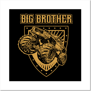 Big Brother Monster Truck Toddler Posters and Art